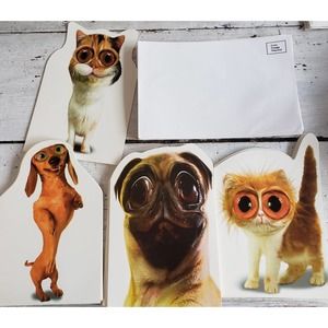 Lot of 30 LARGE Twisted Whiskers greeting cards animals birthday thinking of you
